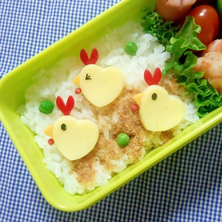 簡単キャラ弁☆ニワトリさんのお弁当♪